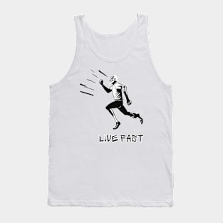 Live Fast, Grandpa Gift, Fathers Day Tank Top